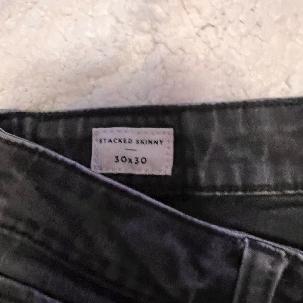 Men’s black PacSun moto jeans. Stacked skinny 30x30. Nice pants!! - Picture 2 of 2